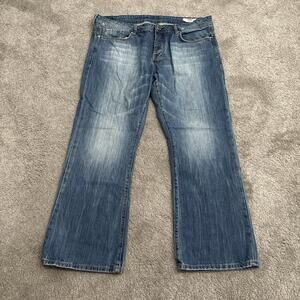 Buffalo David Bitton King Jeans Mens 38x30 Blue Dark Wash